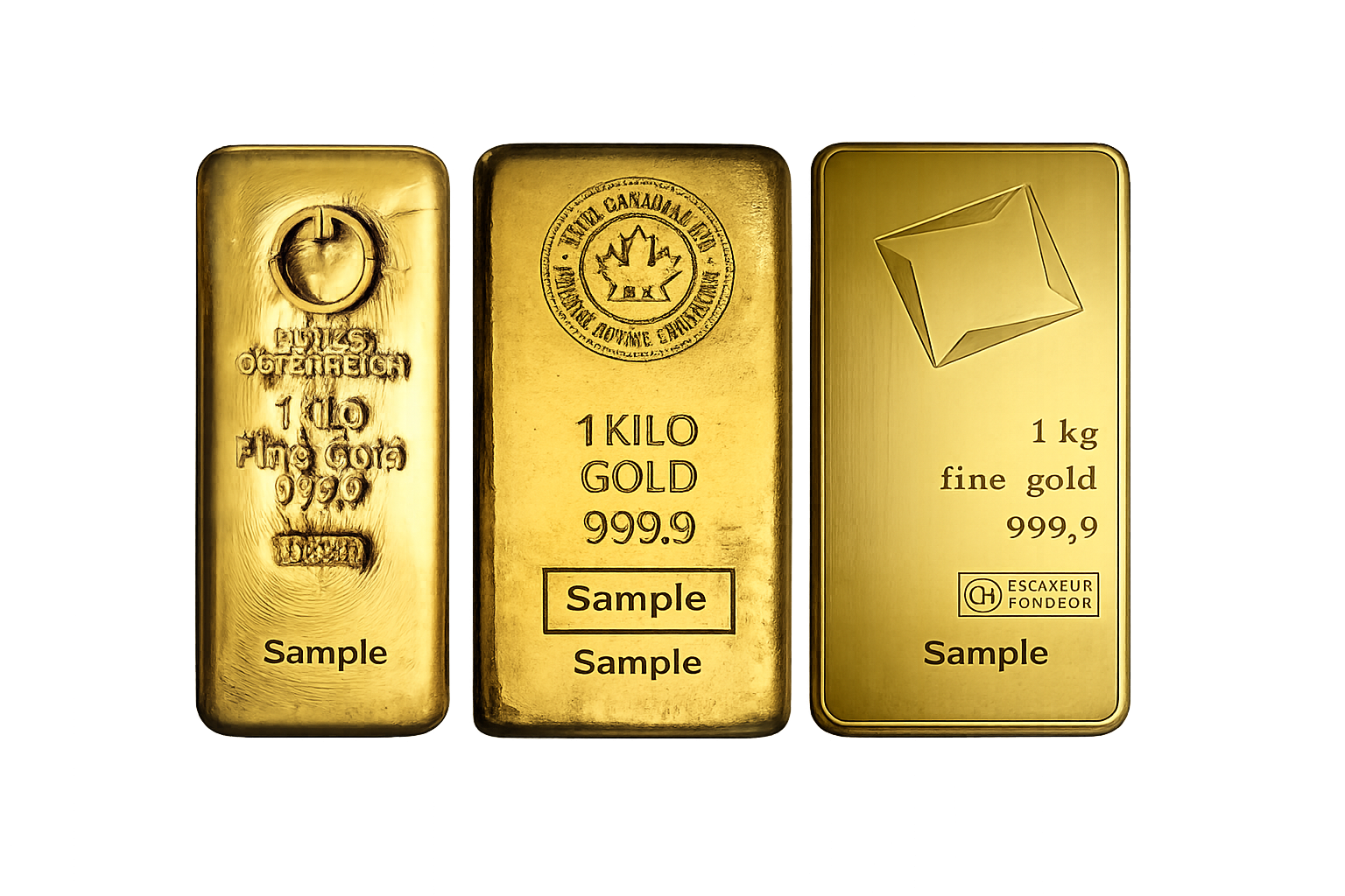 1 Kilo Gold Bar &ndash; Secondary Market (.9999 Fine) - Buy Online at MintBuilder