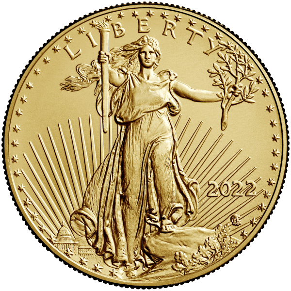 1 oz Gold American Eagle $50 Coin BU - Random Year - Buy Online at MintBuilder