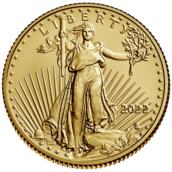 Buy 1/4 oz Gold American Eagle $10 Coin BU - Random Year — Gold bullion low premium deal at MintBuilder