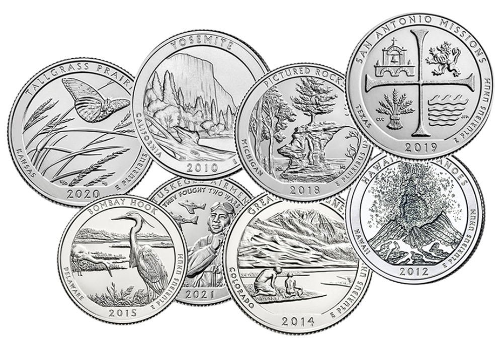 5 oz ATB America The Beautiful Silver Coin - Random Year - Buy Online at MintBuilder