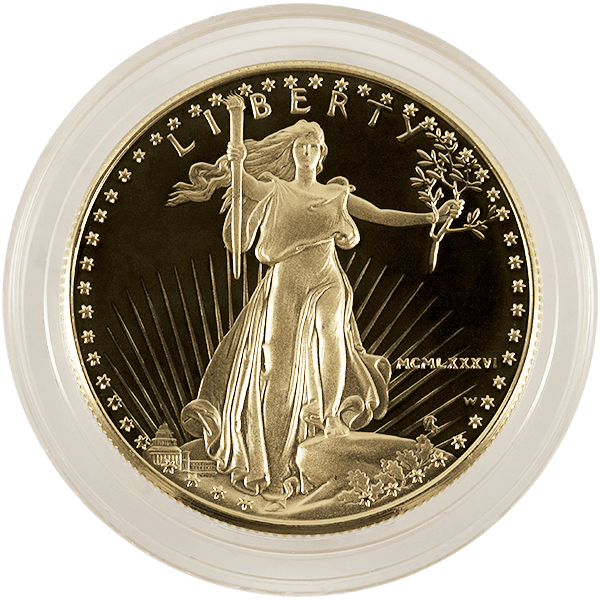 1 oz Proof Gold American Eagle $50 Coin In Capsule - Random Year - Buy Online at MintBuilder