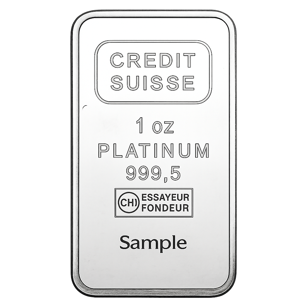 1 oz Platinum Bar - Secondary Market .999+ Fine - Buy Online at MintBuilder