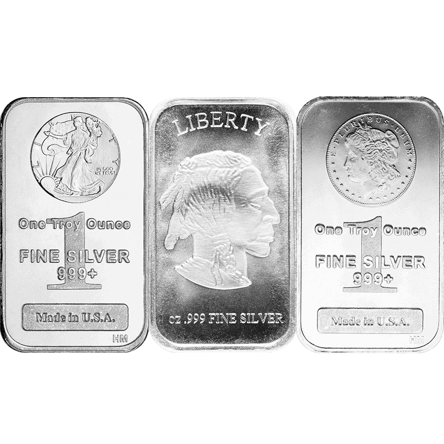 Buy 1 oz Silver Bar &ndash; Design Our Choice — Silver bullion low premium deal at MintBuilder