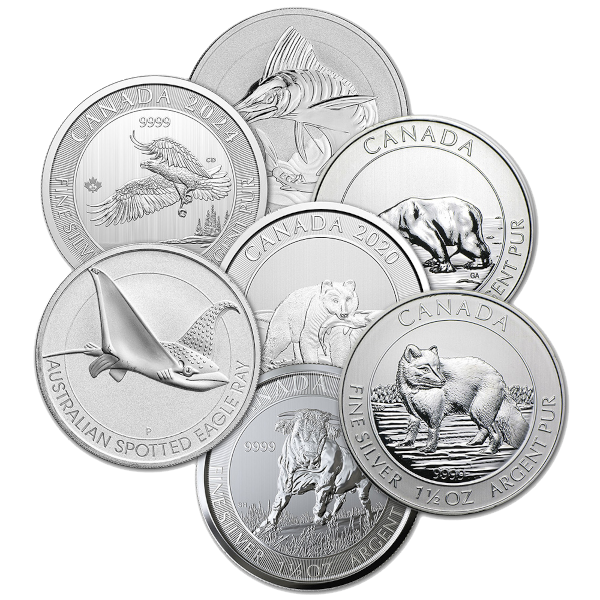 1.5 oz Government-Minted Silver Coin (Random Design & Date) - Buy Online at MintBuilder