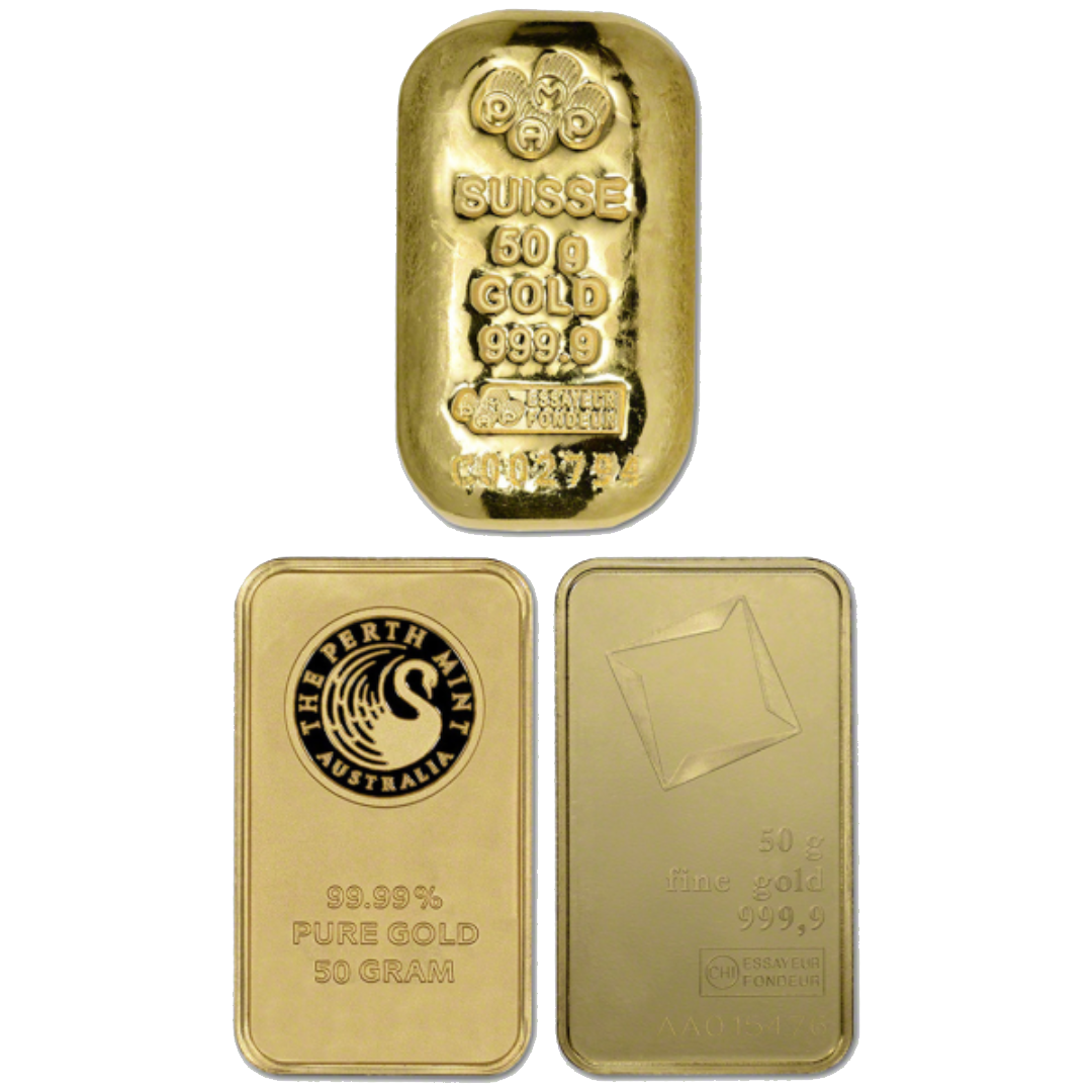 50 g Gold Bar – Design Our Choice - Buy Online at MintBuilder