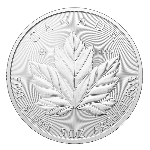 2026 5 oz Canadian Silver Grand Maple Leaf Coin BU - Buy Online at MintBuilder