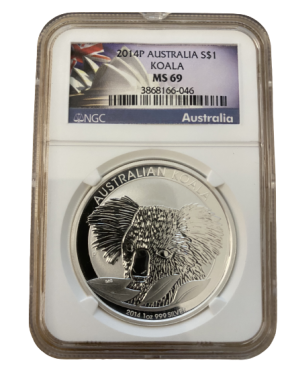 2014 Australia Koala 1 oz Silver Coin &ndash; NGC MS69