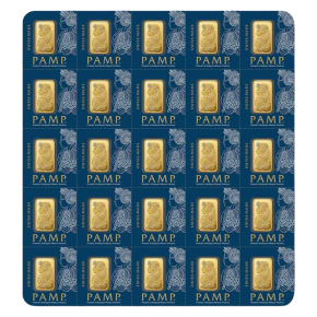 25x1 g Gold Bars – PAMP Suisse Multigram+25 (In Assay)