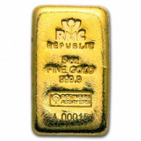 5 oz Secondary Market Gold Bar (.9999 Fine)