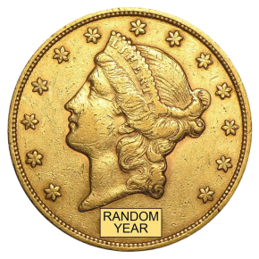 $20 Liberty Gold Double Eagle (Pre-1933, Random Year, VF Condition)
