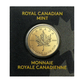 1 gram Gold Maple Leaf – Maplegram 25™ (In Assay, Random Year)
