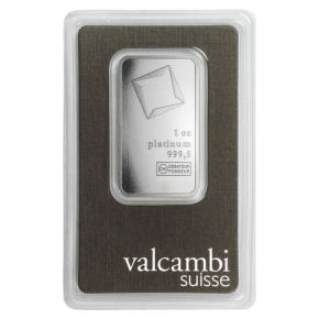 1 oz Platinum Bar – Brand Varies (In Assay)