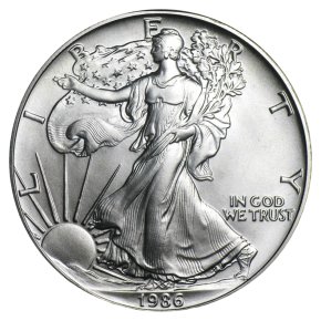 1986 1 oz American Silver Eagle Coin BU – First Year of Issue