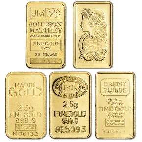 2.5 g Gold Bar (Secondary Market) - Design Our Choice