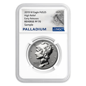 Palladium Eagle &ndash; Reverse Proof PF-70 (NGC, Date of Our Choice, Label Varies)