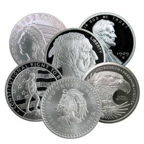 2 oz Silver Round &ndash; Random Mint (Design Varies)