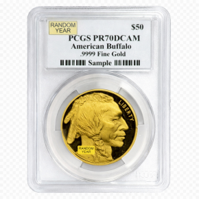 1 oz Proof American Gold Buffalo PF-70 NGC/PCGS (Random Year)