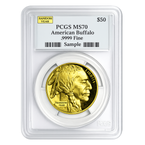 1 oz American Gold Buffalo MS-70 NGC/PCGS (Random Year)