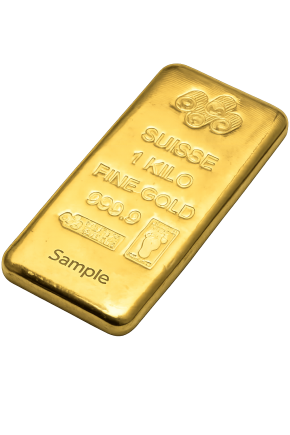 1 Kilo PAMP Gold Bar (.9999 Fine, in Assay)