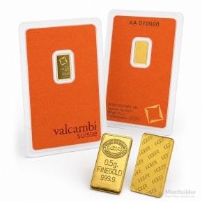 1/2 Gram Gold Bar - Design Our Choice