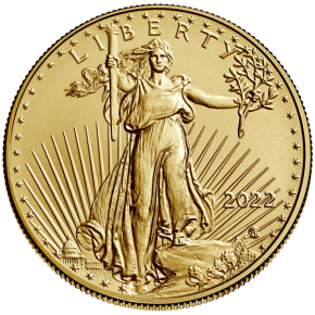 1/2 oz Gold American Eagle $25 Coin BU - Random Year