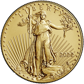 1 oz Gold American Eagle $50 Coin BU - Random Year
