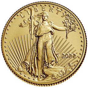 1/4 oz Gold American Eagle $10 Coin BU - Random Year