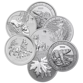 1/2 oz Government-Minted Silver Coin (Random Design & Date)