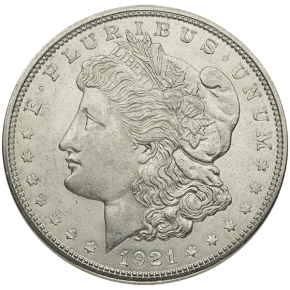 1921 Morgan Silver Dollar AU