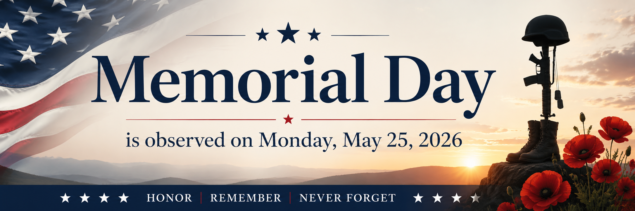 Memorial Day Honor Banner