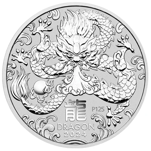 Perth Mint Year of the Dragon Silver Coins (Lunar Series III)