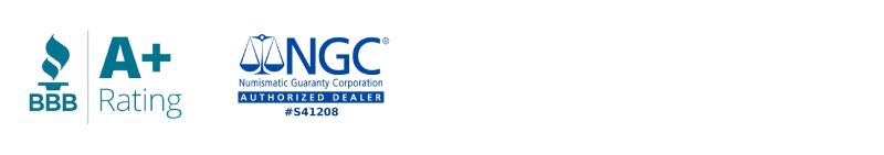 BBB A+ Rated, NGC Authorized Dealer, 100% Secure