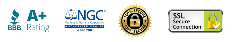 BBB A+ Rated, NGC Authorized Dealer, 100% Secure