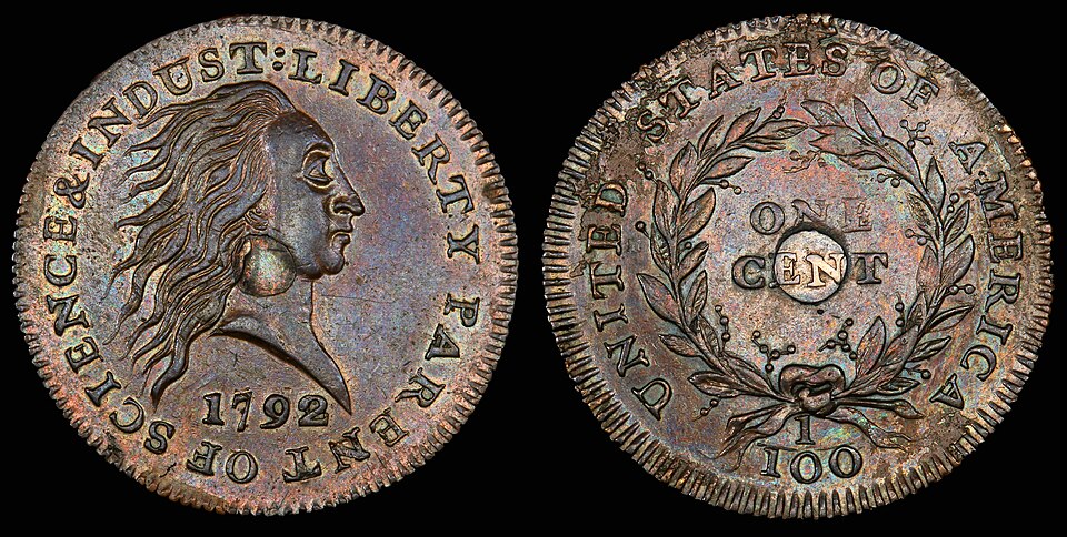 Collection of 1792 Birch Cent coins in various grades and dates