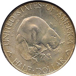 Collection of 1936 Albany Charter Half Dollar coins in various grades and dates