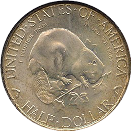 1936 Albany Charter Half Dollar obverse and reverse showing full design details