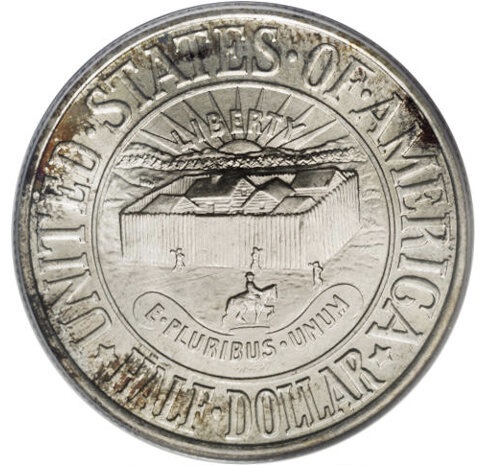 Collection of 1936 York County, Maine Tercentenary Half Dollar coins in various grades and dates