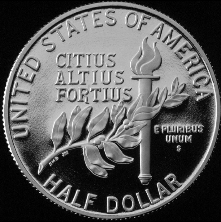 1992 U.S. Olympic Commemorative Coins (France and Spain) obverse and reverse showing full design details