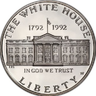 Collection of 1992 White House Bicentennial Silver Dollar coins in various grades and dates