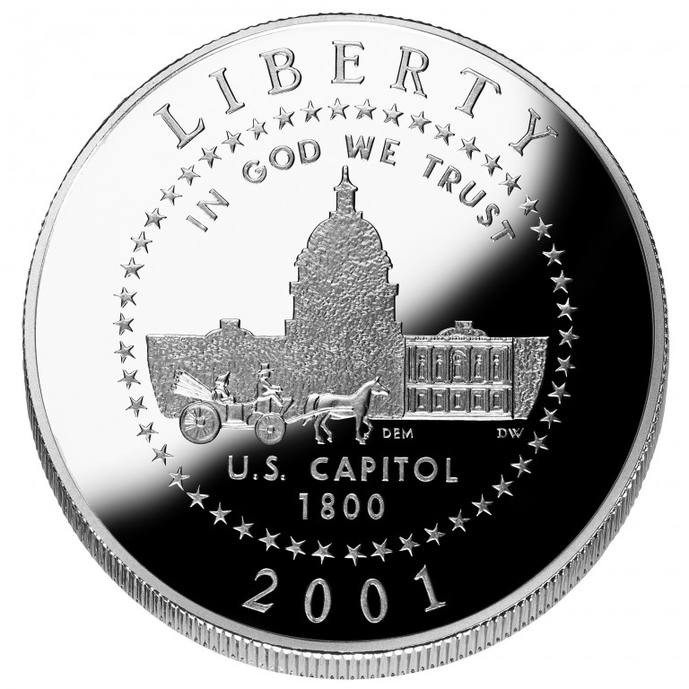 Collection of 2001 United States Capitol Visitor Center Commemorative Coins coins in various grades and dates