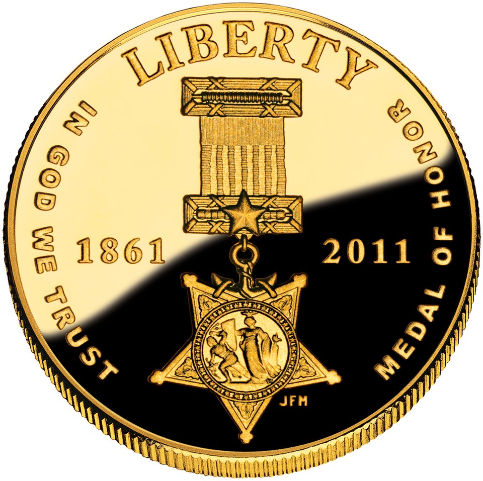 Collection of 2011 Medal of Honor Commemorative Coin Program coins in various grades and dates