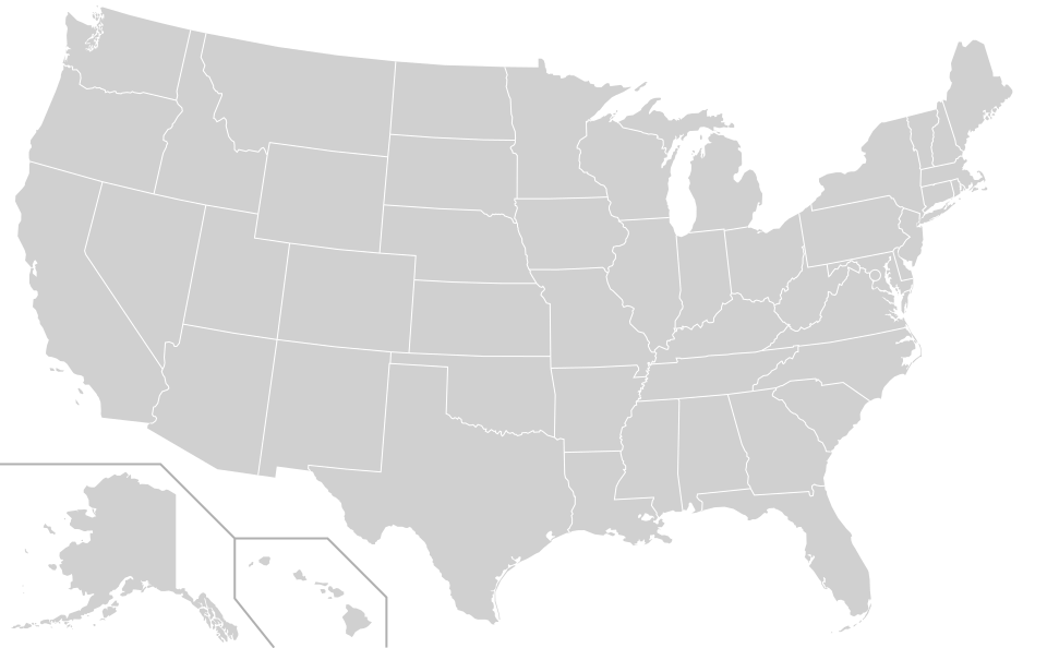 Map of US states showing precious metals sales tax exemption status